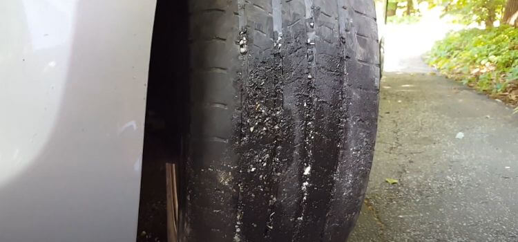 how to get tar off tires