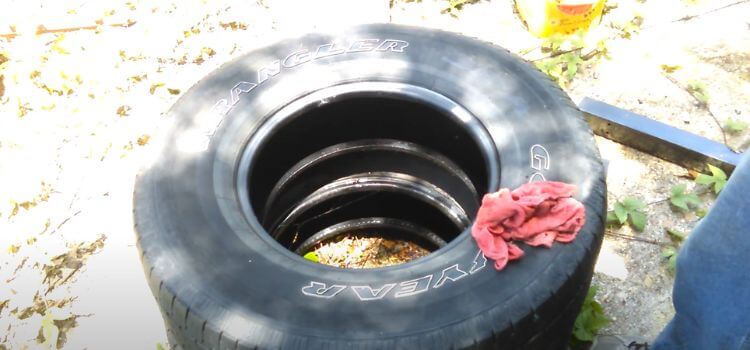 how to get water out of a tire