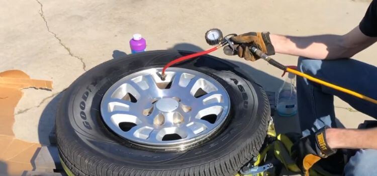 how to seat a tire bead with wd40