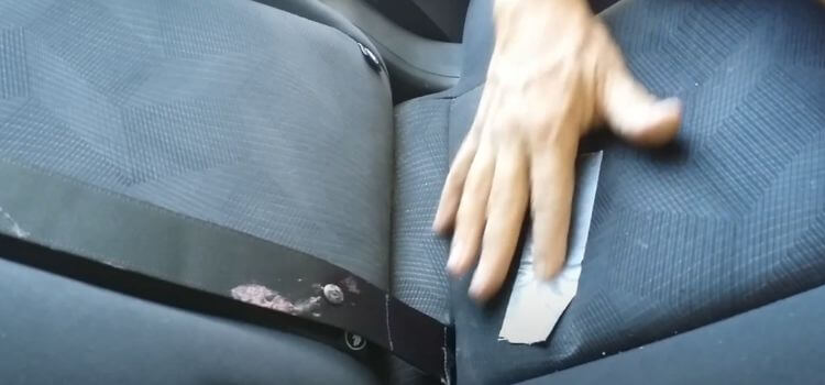 how to remove gum from car seat