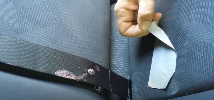 how to remove gum from car seat