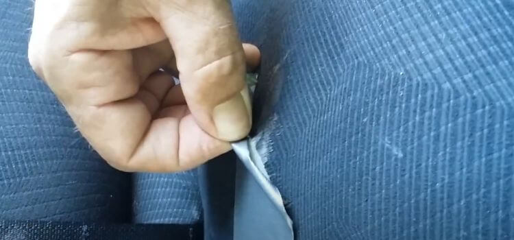 how to remove gum from car seat